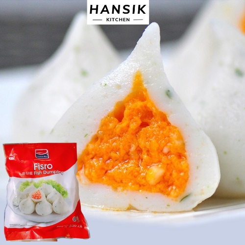 Viên thả lẩu bánh bao trứng cá hồi Ocean Ria 450g - cá viên nhúng lẩu nhập khẩu - Hansik Kitchen