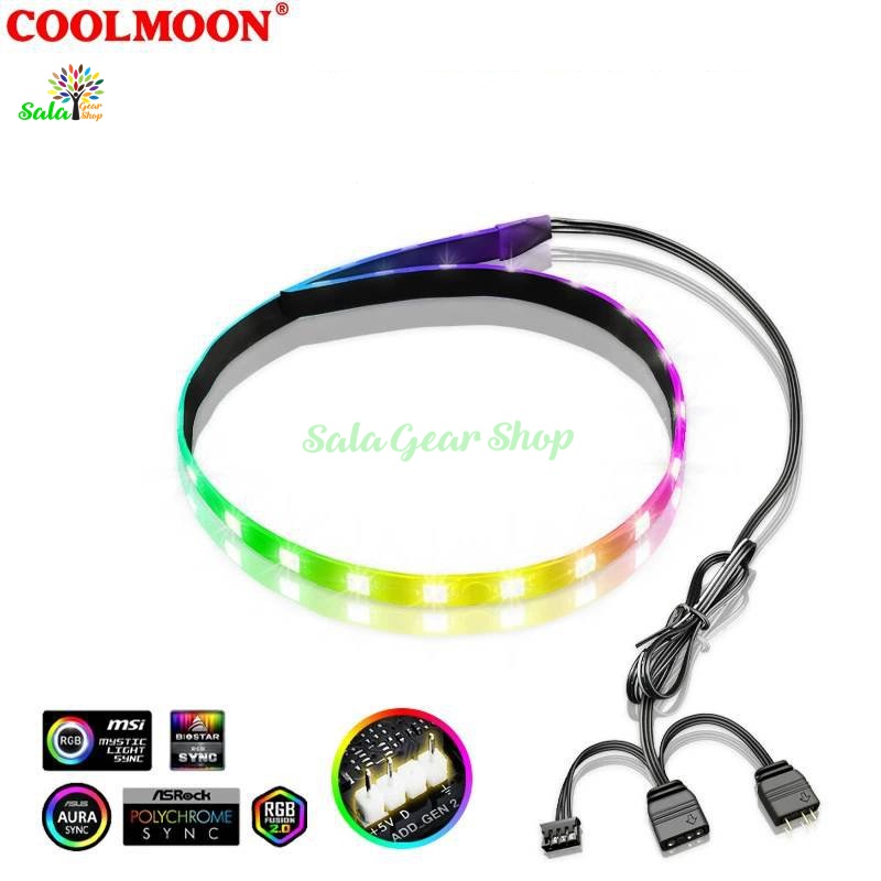 Dây Led Coolmoon RGB Đông Bộ LED 5V 3Pin - Hub Coolmoon