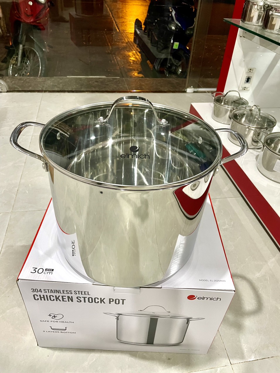 Nồi luộc gà inox 304 elmich el-2525in