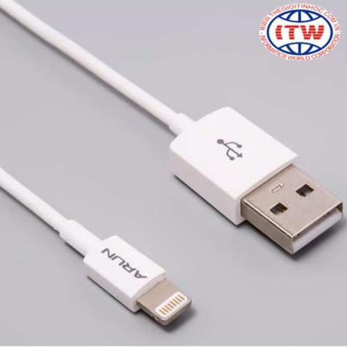 Cáp sạc điện thoại ARUN IP622 dài 1m Cổng Lightning dành cho điện thoại Iphone, Ipad