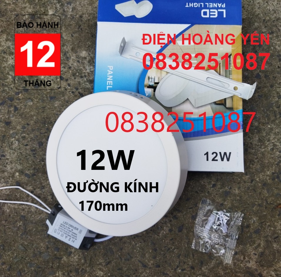 Đèn ỐP TRẦN LED GẮN NỔI 12W 18W 24W Vuông/ Tròn bảo hành ĐỔI MỚI 12 tháng