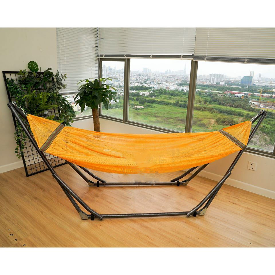 Võng cán thép người lớn nằm 2 lớp màu