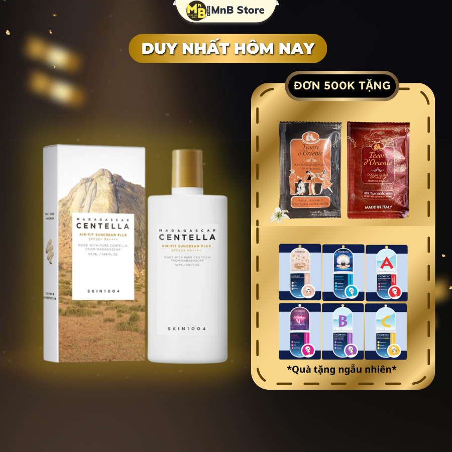 Kem Chống Nắng Skin1004 Centella  Madagascar Air-Fit SunCream cho da dầu mụn, khô thoáng không nhờn rít 50ml