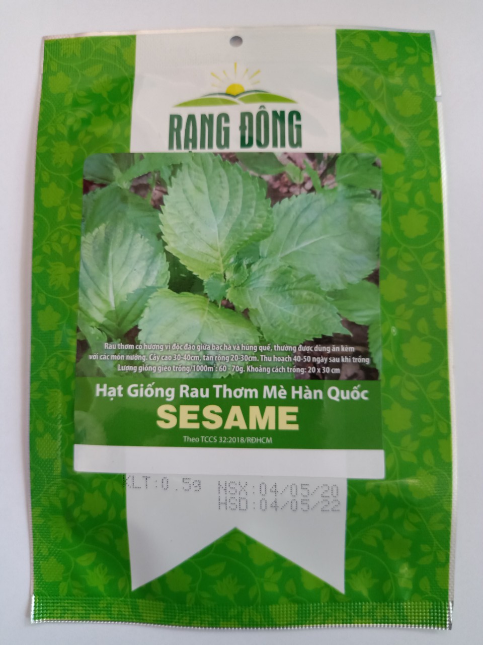 Hạt giống rau thơm mè hàn quốc Rạng Đông