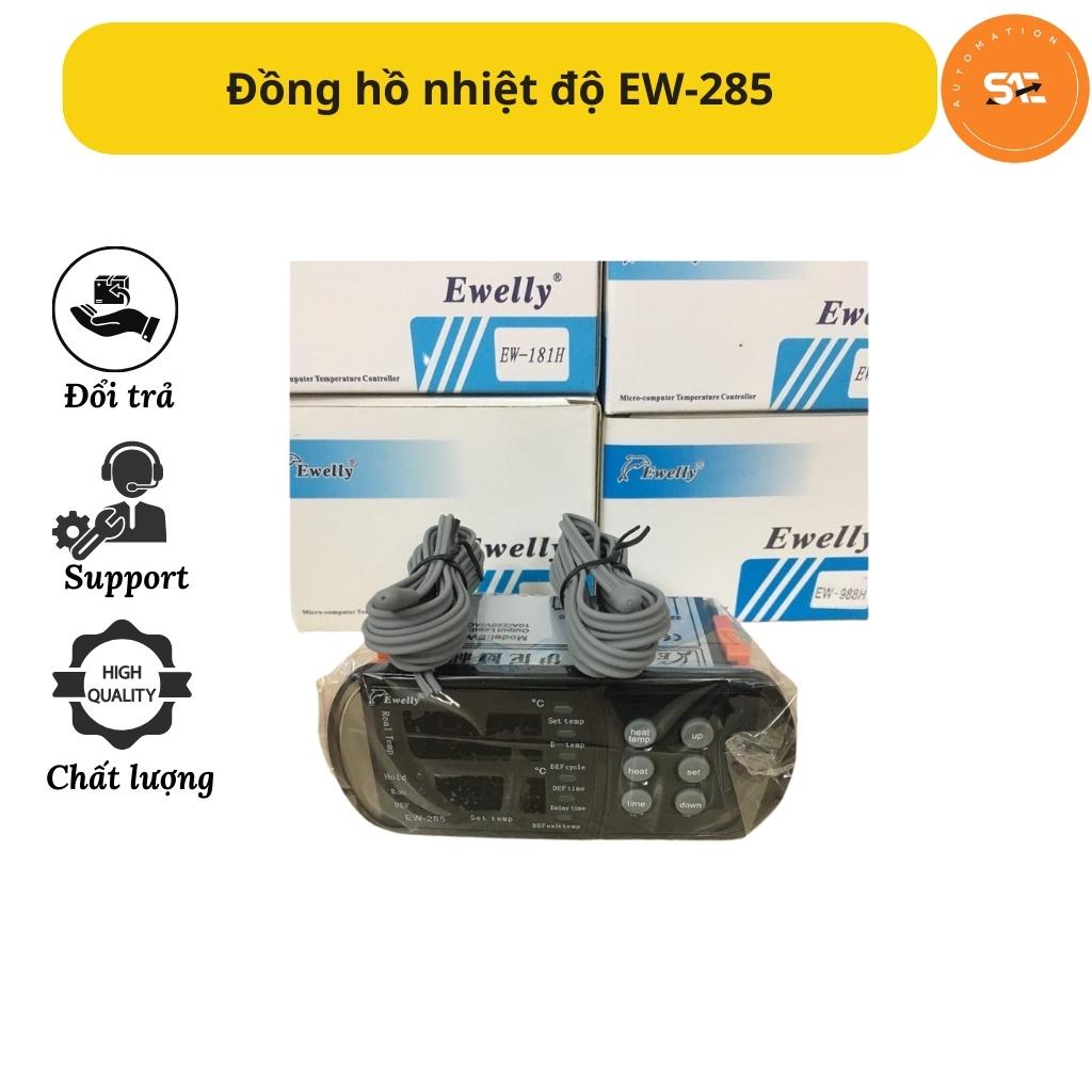 Bộ điều khiển nhiệt độ ewelly 285, ew-285 bao gồm sensor, đồng hồ nhiệt độ ew-285