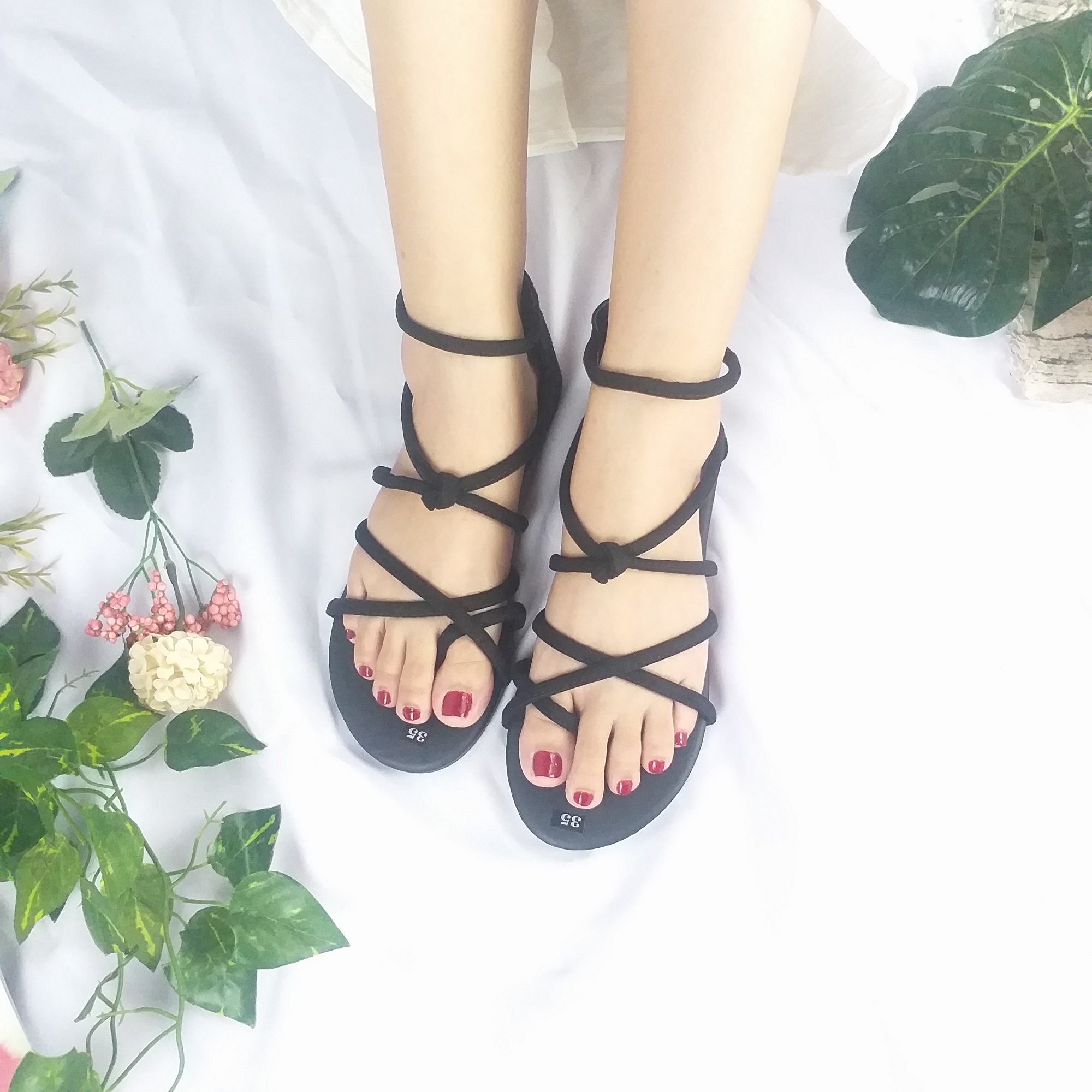 Dép Sandal Nữ - Giày sandal nữ kéo khóa đi học và đi chơi đều đẹp, cực bền - SM07