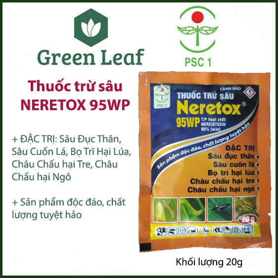 Thuốc trừ sâu NERETOX 95WP trừ Sâu - Bọ - Châu Chấu