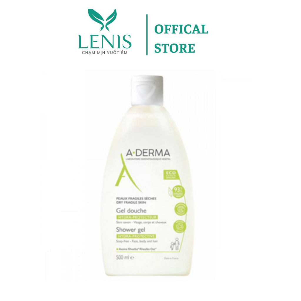 Sữa tắm giảm mụn lưng aderma 500ml - lenis beauty