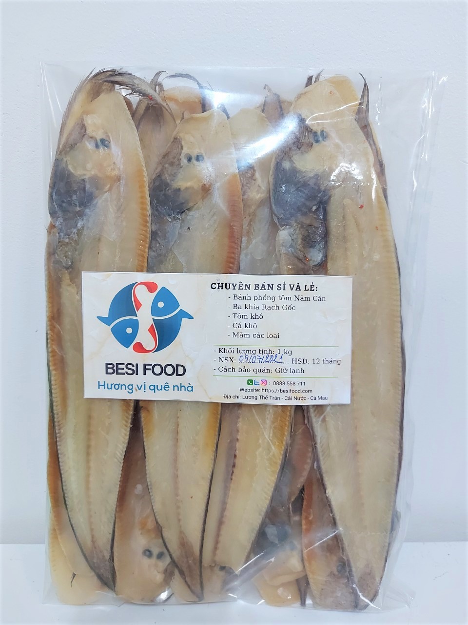 Khô cá lưỡi trâu - hộp 500gr, khô cà mau, đặc sản khô cà mau, đặc sản cà mau, món ngon cà mau