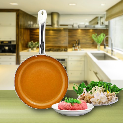 Chảo phủ sứ elmich el1187 size 20cm đáy từ chống dính
