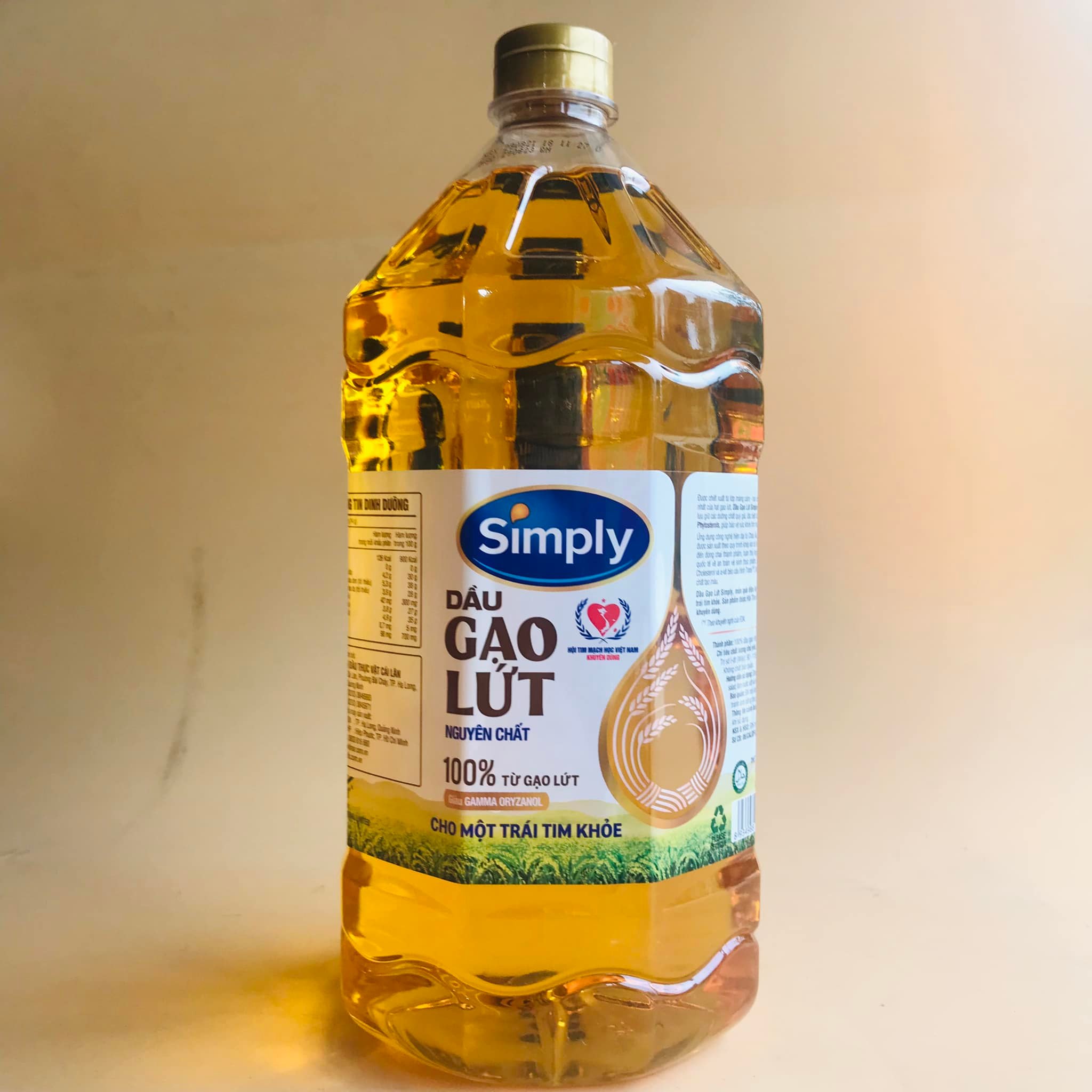 Dầu ăn gạo lứt simply 2 l