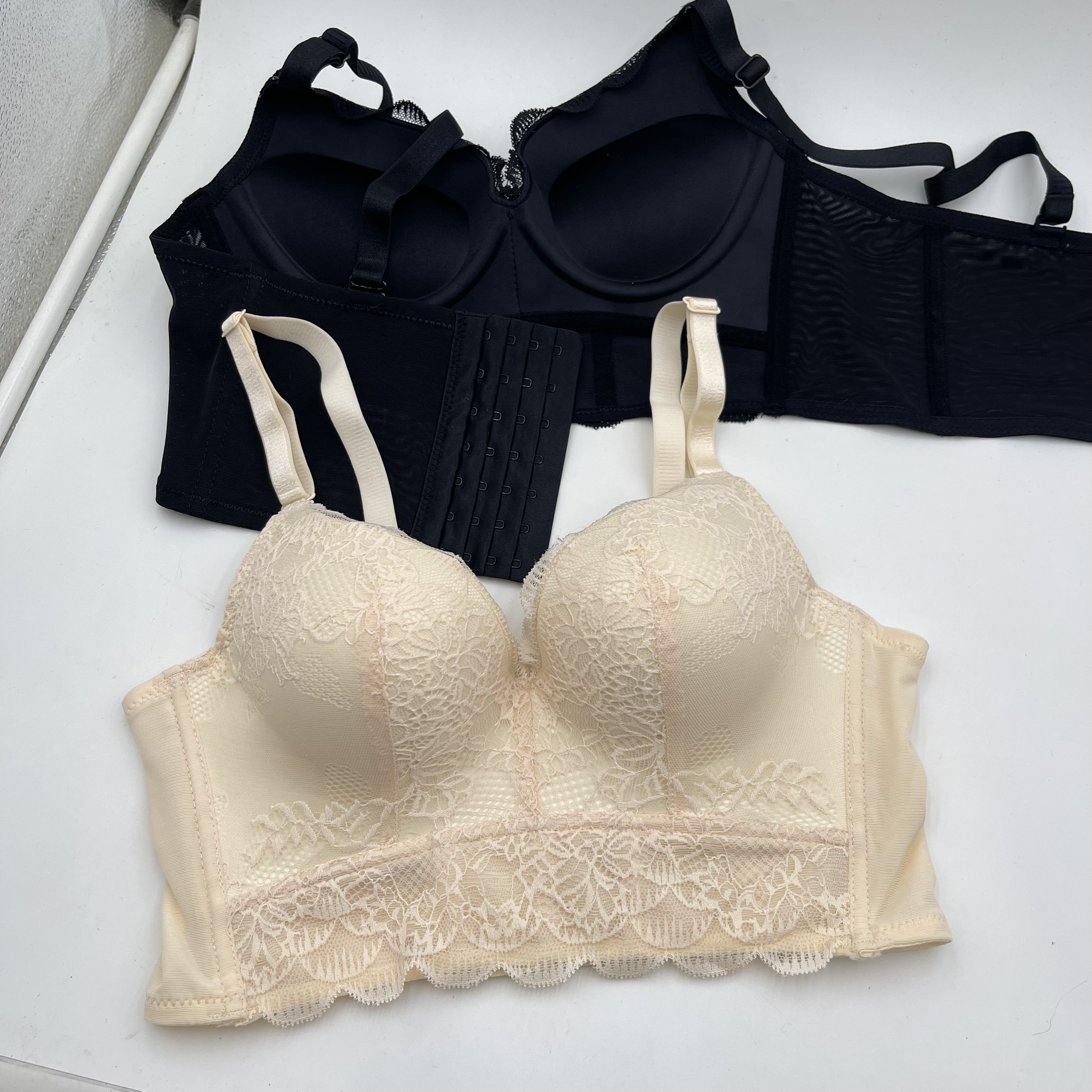 Áo ngực bra corset nâng ngực bản to che mỡ lưng mỡ nách,Áo lót Bra Corset không gọng đệm dày siêu nâng đẩy tạo khe tự nhiên HQ