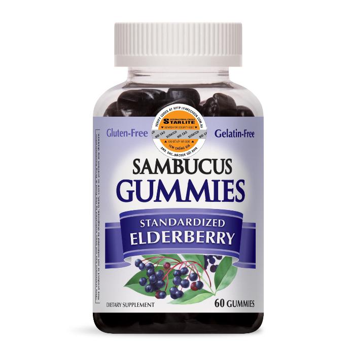 Tăng Sức Đề Kháng Nature's Way Sambucus Gummy 60 Viên