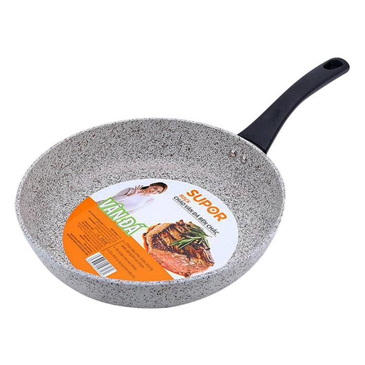 Chảo vân đá chống dính Supor Rock F23A26IH-26cm, chảo bếp từ