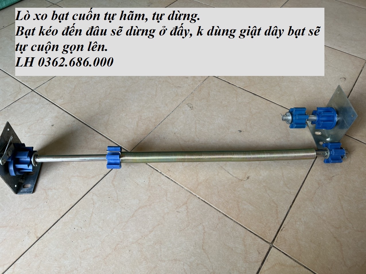 Lò xo bạt cuốn tự dừng, phụ kiện bạt cuốn
