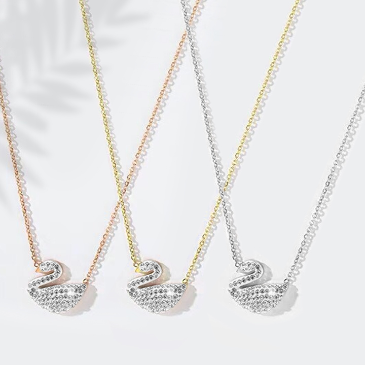 Dây chuyền titan thiên nga mạ vàng, sản phẩm cao cấp titan không đen, dị ứng, có nhiều màu sắc tha hồ lựa chọn, phù hợp với mọi lứa tuổi