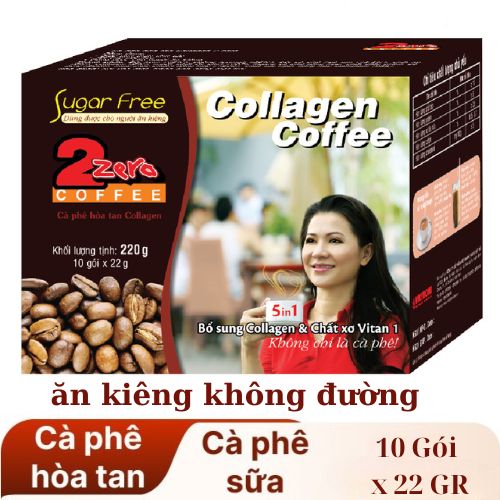 CÀ PHÊ SỮA COLLAGEN 5IN1 ĂN KIÊNG 10 GÓI x 22GR- 80358