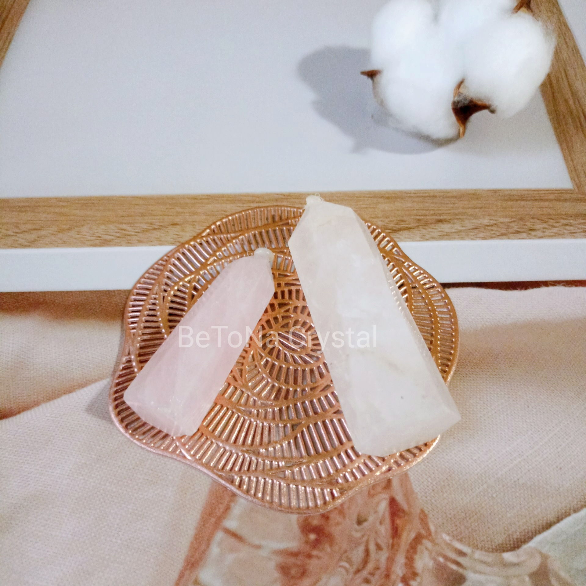 Trụ thạch anh hồng đá thanh tẩy