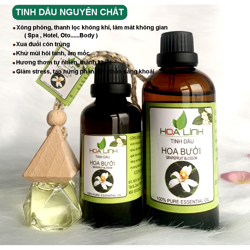  Tinh dầu HOA BƯỞI   VỎ BƯỞI nguyên chất 100% xông phòng  spa khách sạn thơm oto,... | TINH DẦU HOA LINH 