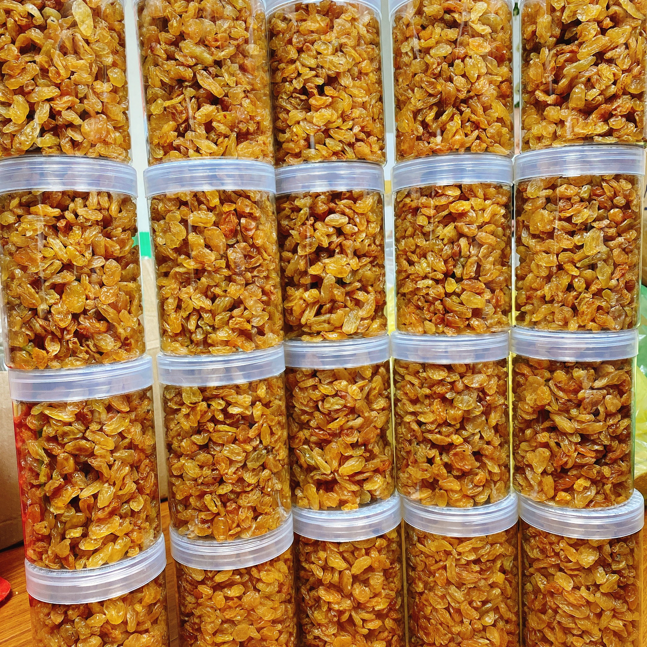 Nho khô sấy không đường, nho nâu, nho xanh hũ 500g