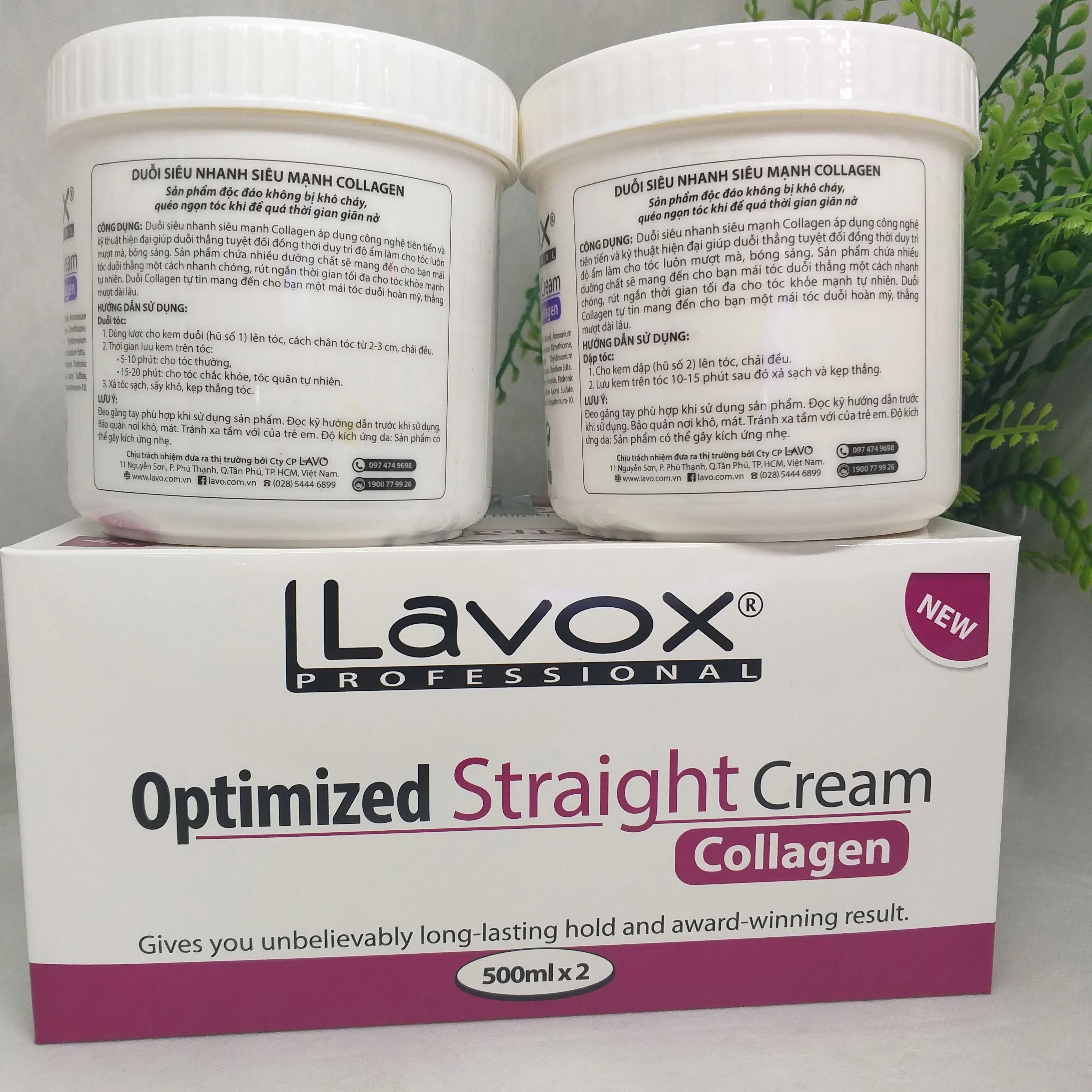 Thuốc duỗi tóc siêu tốc Lavox 500ml