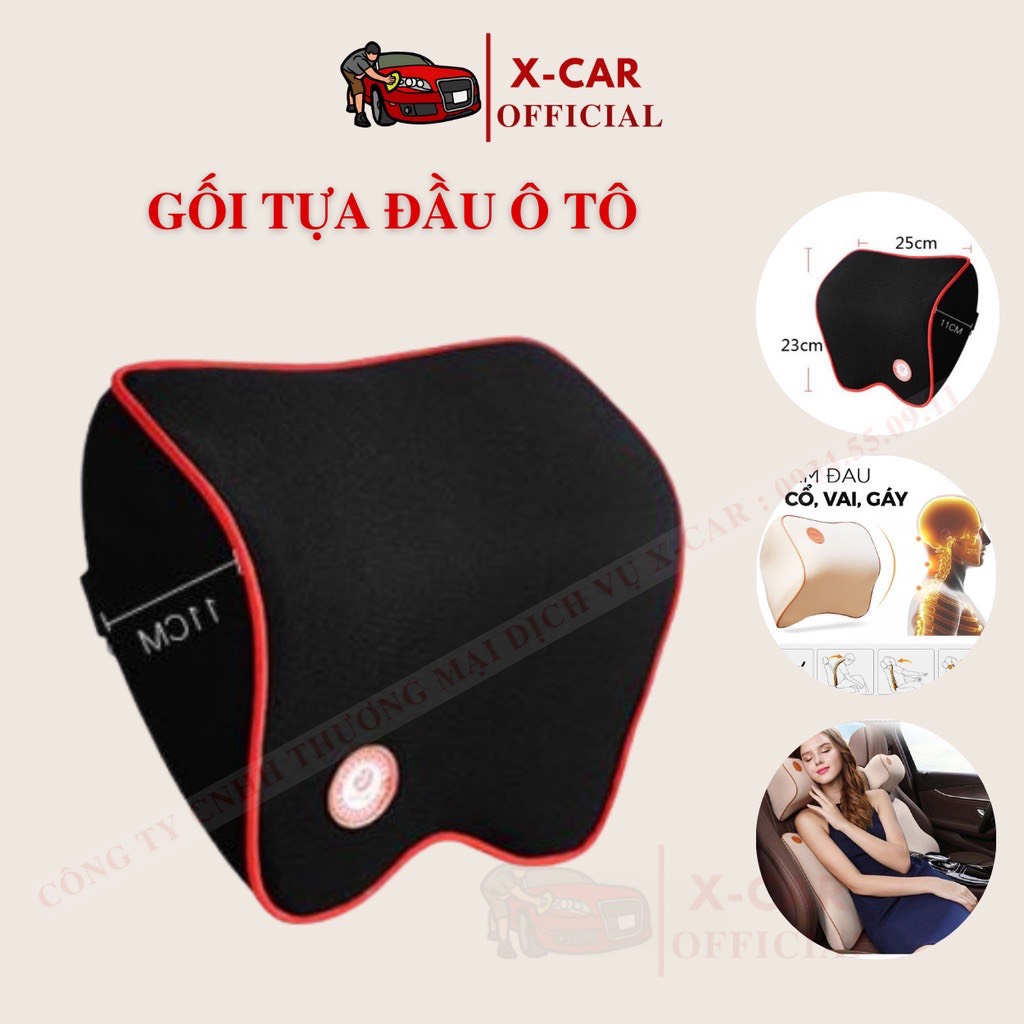 Gối tựa đầu xe ô tô, ghế văn phòng chất liệu cao su non cao cấp