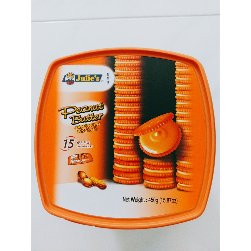 Bánh quy julie's nhân bơ đậu phộng 450g