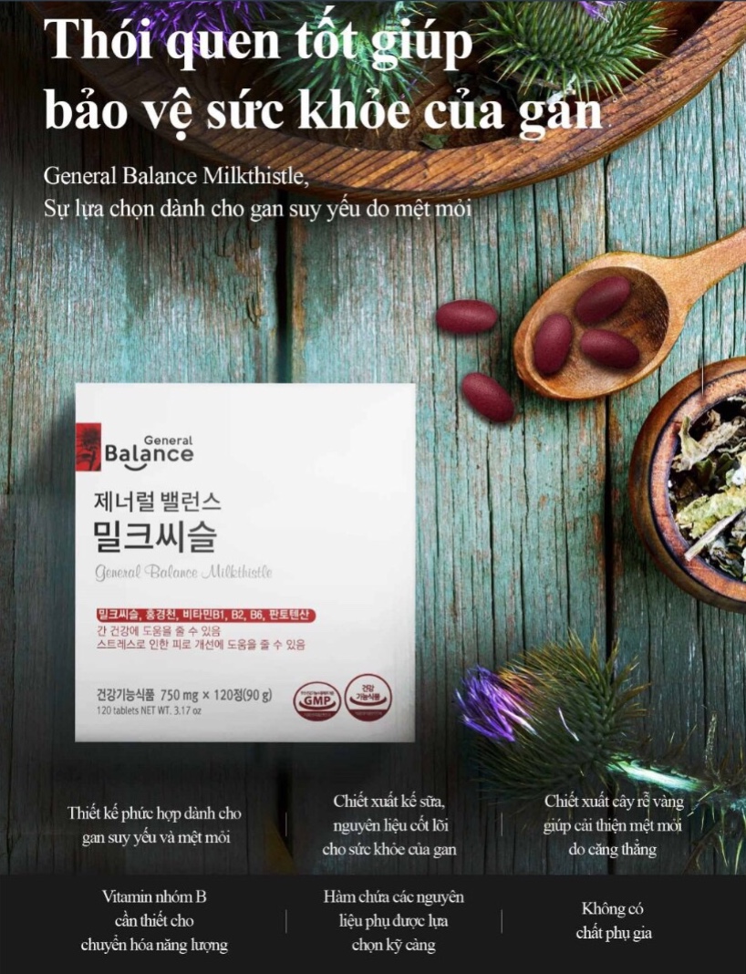 [HCM]Thải độc gan GCOOP General Balance Milkthistle