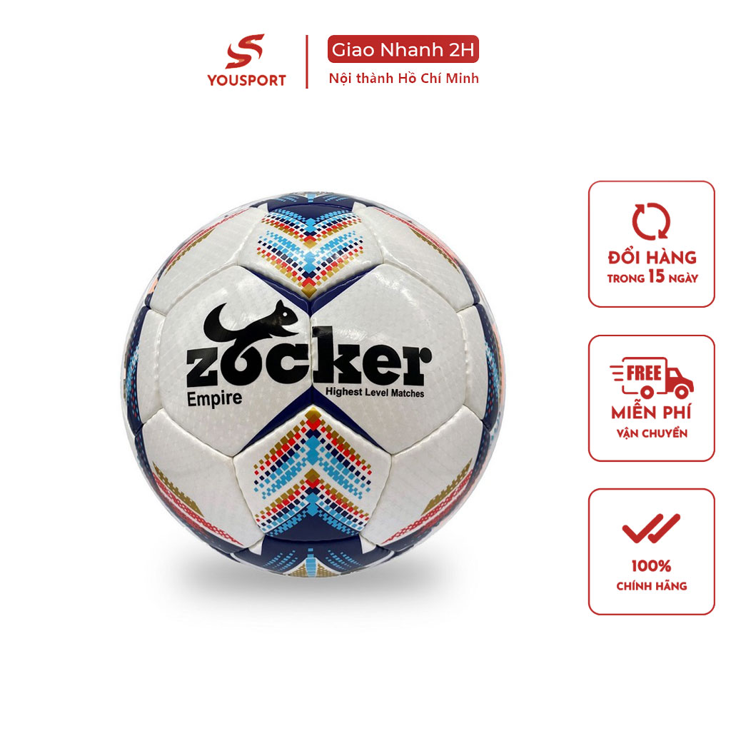 Quả bóng đá Zocker Size 4 5 Sân nhân tạo 5-7-11, chất lượng chuẩn Fifa