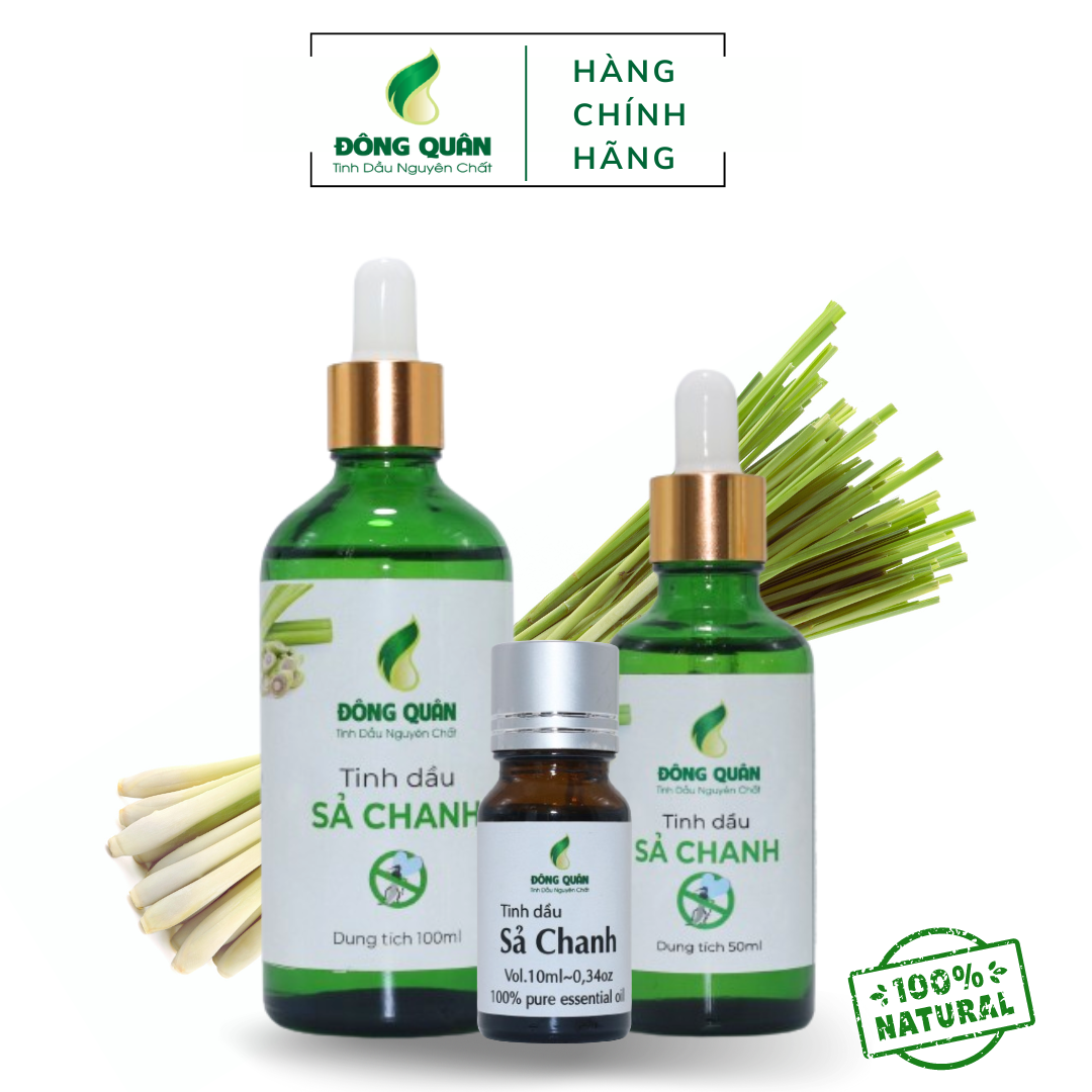 Tinh dầu sả chanh nguyên chất Đông Quân, 100ml,50ml,10ml/lọ