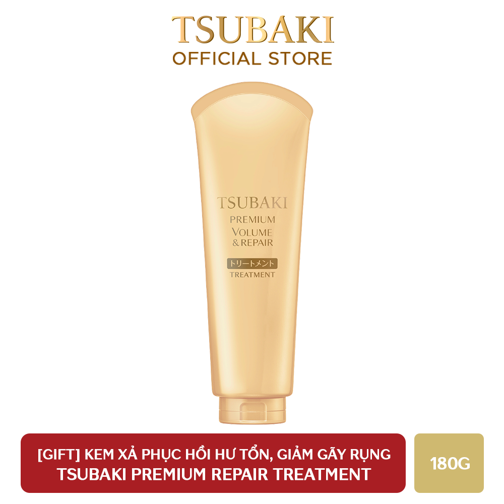 [GIFT] Kem xả phục hồi ngăn rụng tóc Tsubaki premium repair treatment 180g