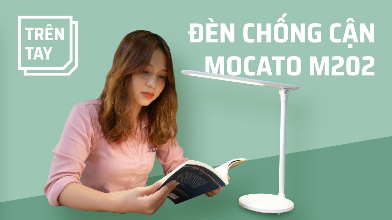 Đèn Học Chống Cận Mocato Light M204, để bàn đọc sách, chống mỏi mắt, tích hợp pin dự phòng, nhiều chế độ sáng
