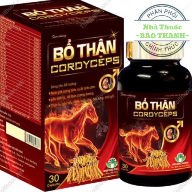 BỔ THẬN NAM CORDYCEPS - Cải Thiện Sinh Lý Nam ( hộp 30 viên) ( CÓ CHE TÊN SP KHI GỬI)