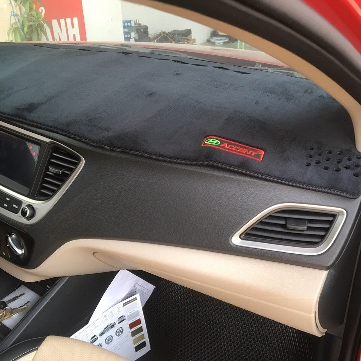 thảm taplo nhung hyundai accent 2018 đến  2024