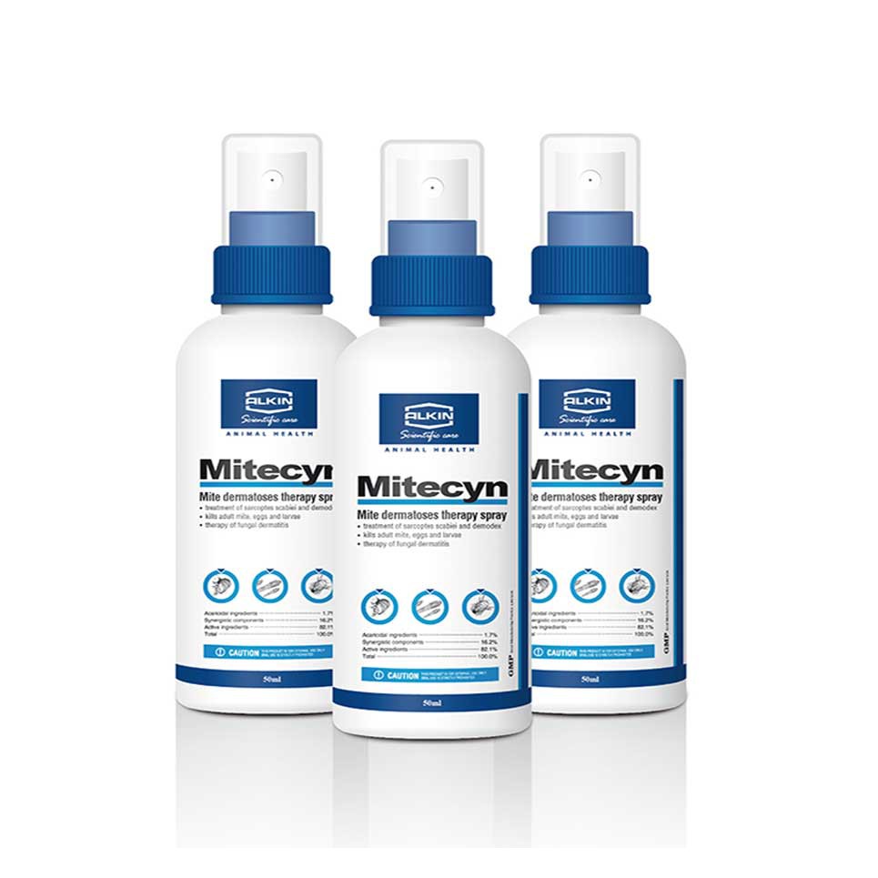 Thuốc Xịt Ghẻ Rận, Nấm Cho Chó Mèo Mitecyn 50ml