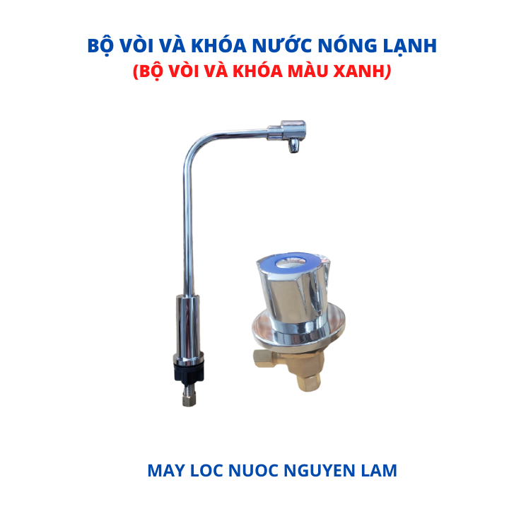 (HCM) Bộ Vòi Và Van Khóa Nước Nóng Lạnh-(Dùng Trong Máy Lọc Nước Nóng Lạnh)