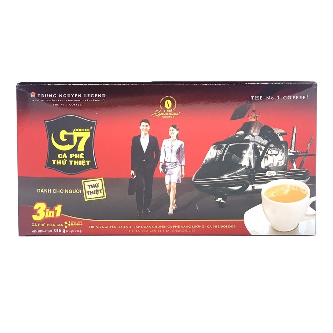 Cà Phê Sữa G7 3in1 Trung Nguyên (Hộp 21 Gói - Chính Hãng)