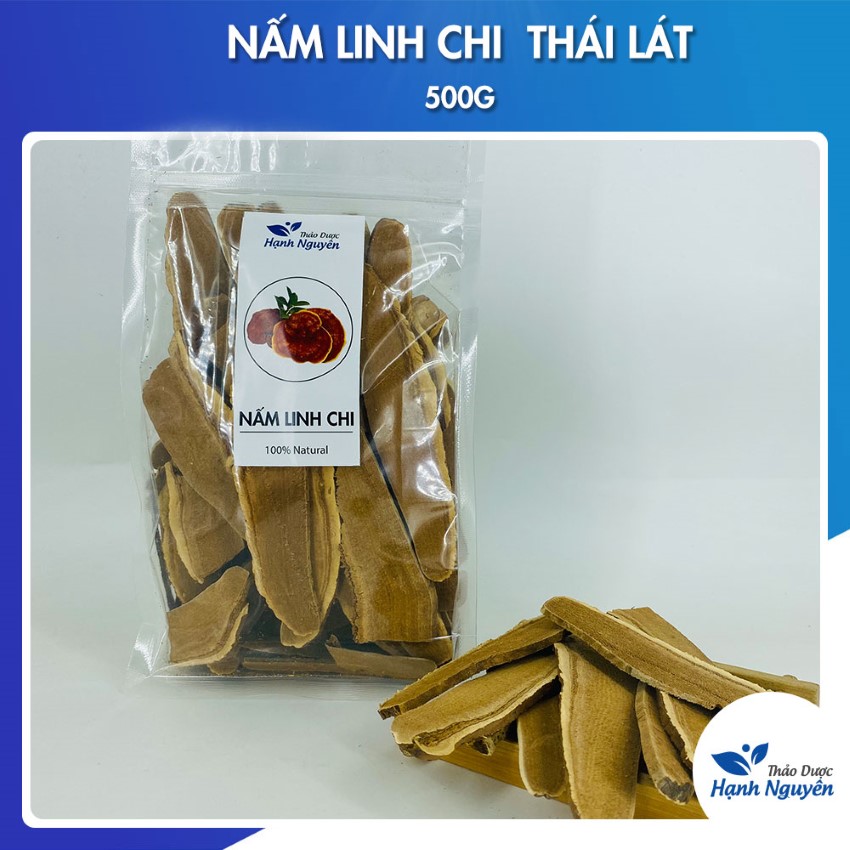 Nấm linh chi Hàn Quốc 500g, thái lát, trà linh chi, giúp ổn định đường huyết, tăng cường sức khoẻ