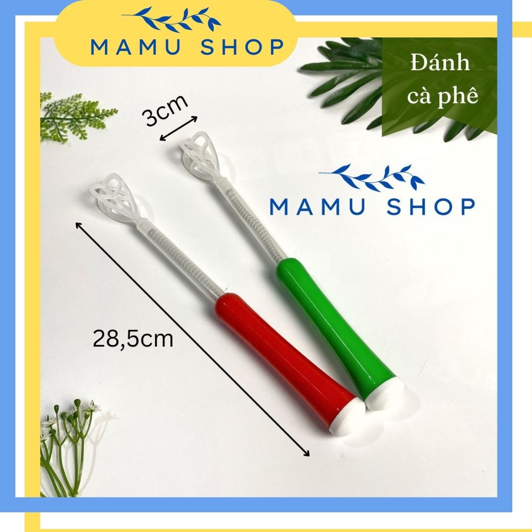 Cây đánh cà phê tạo bọt nhựa đánh bọt cà phê đánh trứng Mamu shop
