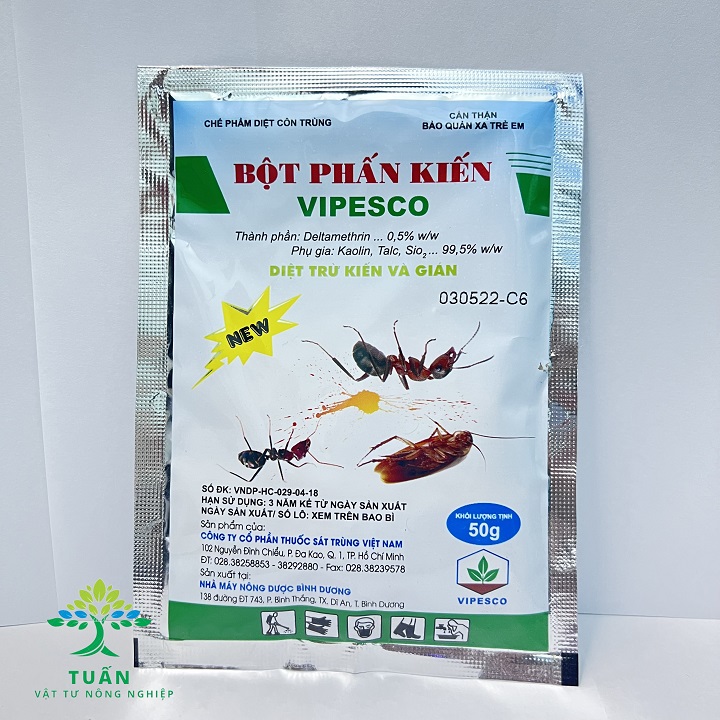 Chế phẩm diệt côn trùng Bột phấn kiến VIPESCO