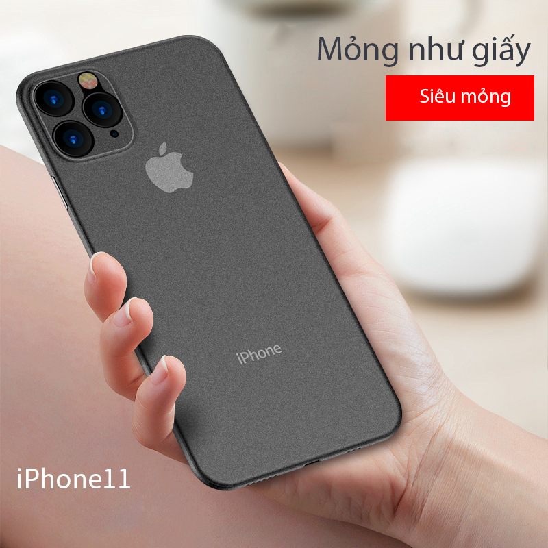 Ốp lưng iphone nhám nửa trong suốt bảo vệ điện thoại nâng cấp mới cực mỏng dành cho Iphone 7 / 8 / X / XR / XS Max / 7 plus / 8 plus
