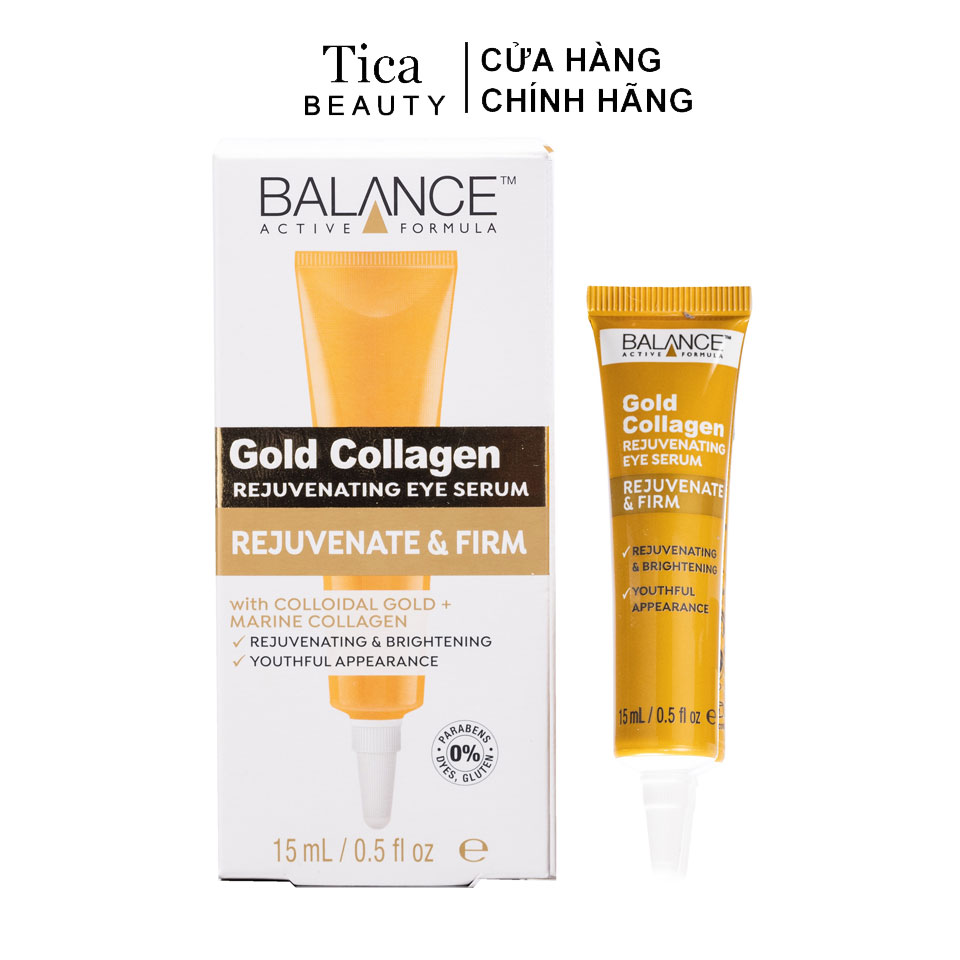 Kem mắt Balance Gold Collagen 15ml giảm thâm quầng bọng mắt do thức khuya mỏi mắt
