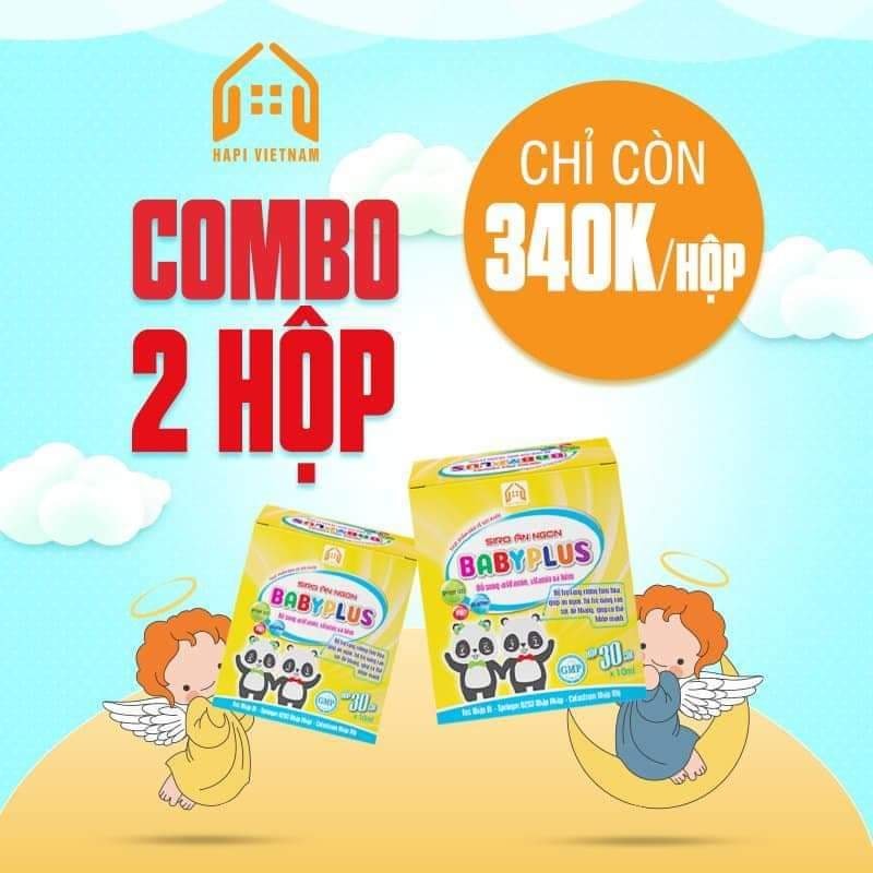 Siro ăn ngon Babyplus hộp 30gói/10ml Chính hãng