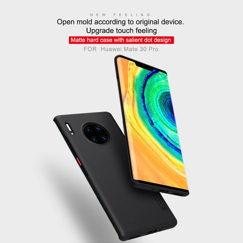 Ốp lưng Nillkin Sần cho Huawei Mate 30 Pro chông vân tay, siêu bền tặng kèm chống lưng xem phim