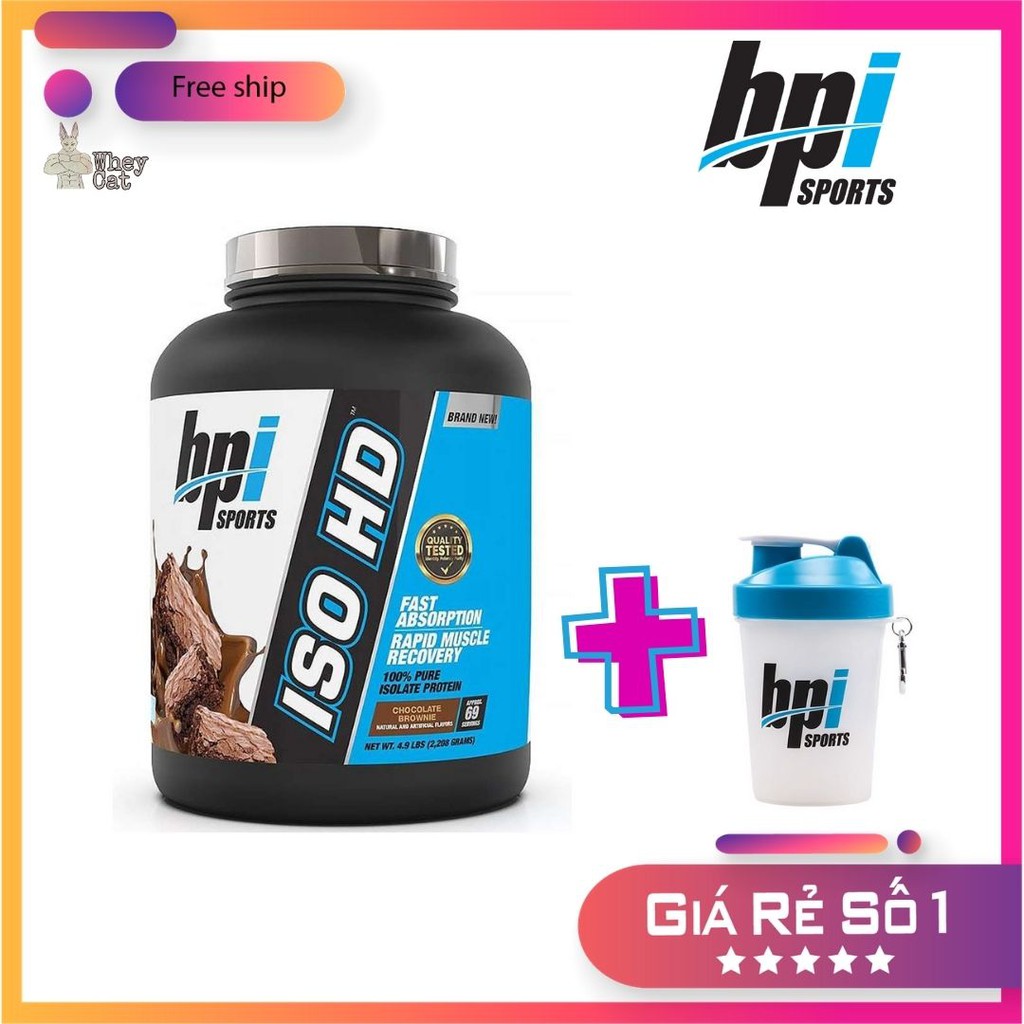 Whey iso hd 100% isolate 5lbs - whey protein hàng chính hãng - whey cat