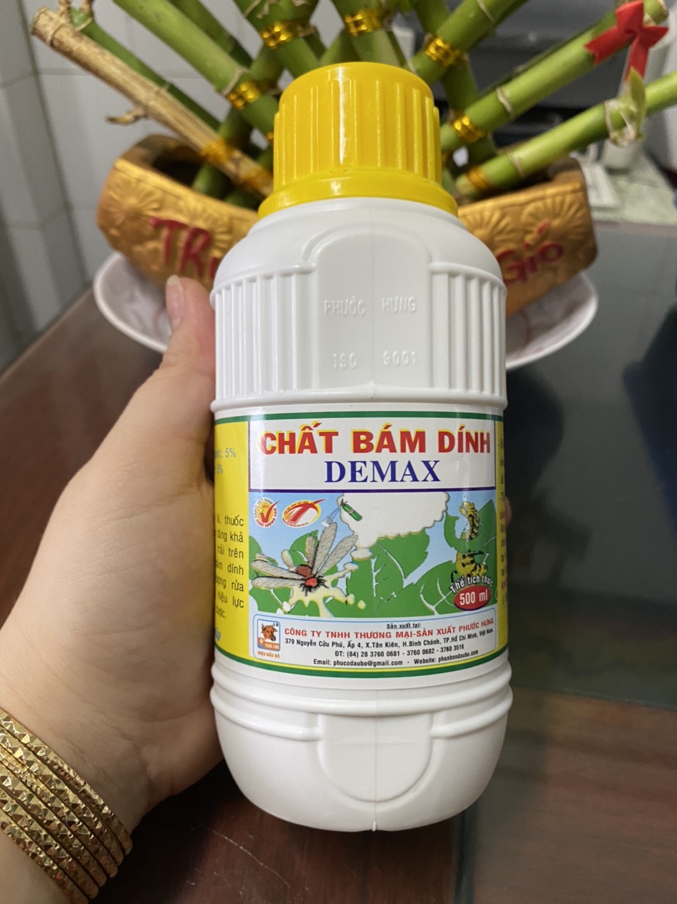 Thuốc chất bám dính - demax - phước hưng - 500ml - kết hợp được hầu hết thuốc bvtv