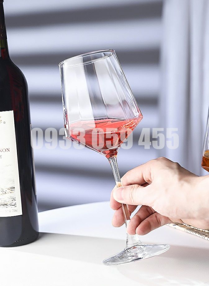 Bộ 6 Ly uống Rượu Vang Sâm Panh Pha Lê 430ml, cốc thủy tinh uống Champagne Sang Trọng, cốc uống rượu vang đỏ,Ly thủy tinh cao cấp uống vang đỏ, Ly cốc Ruou Vang, wine glass