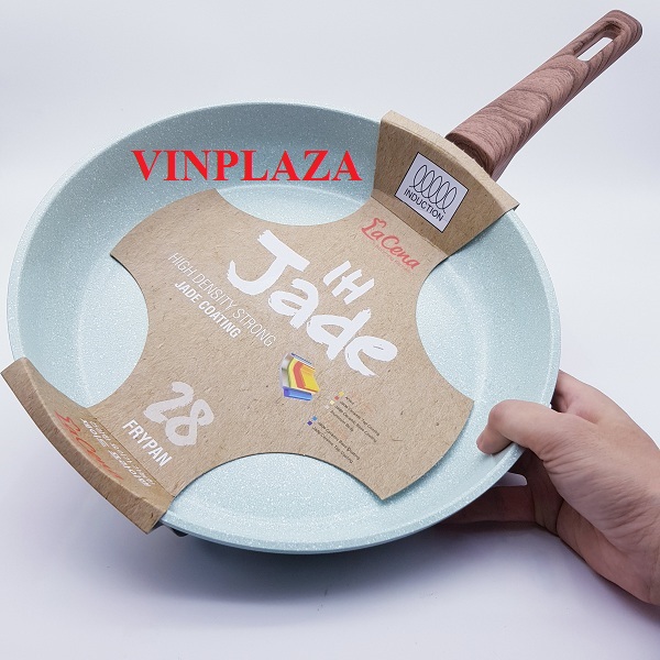 Chảo nhôm chống dính xanh đá Lacena size 28cm - SH22323