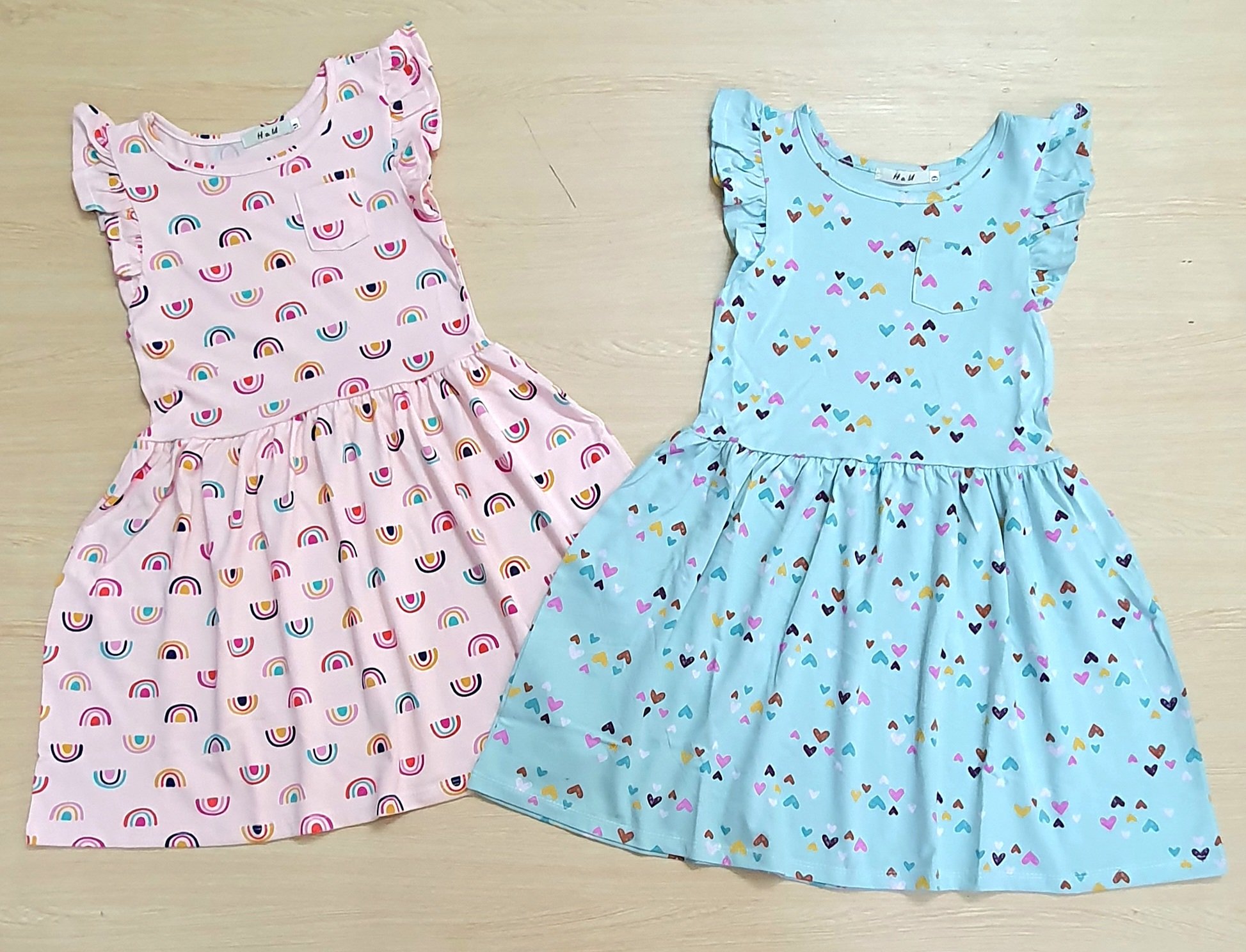 Váy bé gái size đại 22- 48kg thun cotton co giãn ( hình chụp thật video thật)