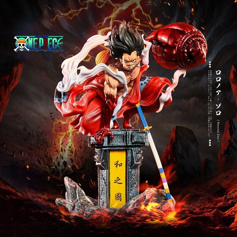 Mh37 - mô hình cao cấp monkey d luffy gear 4 snakeman ngồi trụ đèn cao 32cm - mô hình one piece